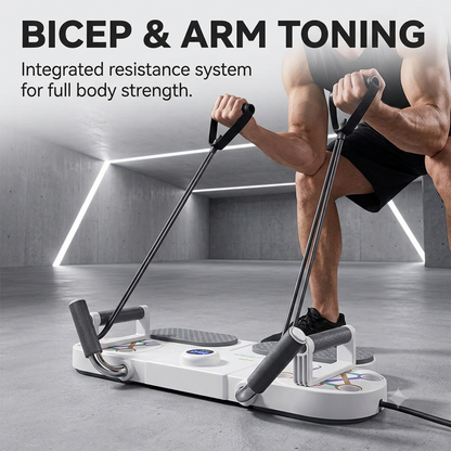 Portable Home Workout Equipment with Resistance Bands & Digital Counter