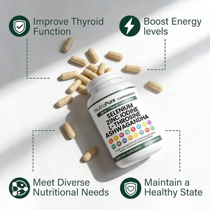 All-in-1 Selenium, Zinc, Iodine & Ashwagandha Capsules