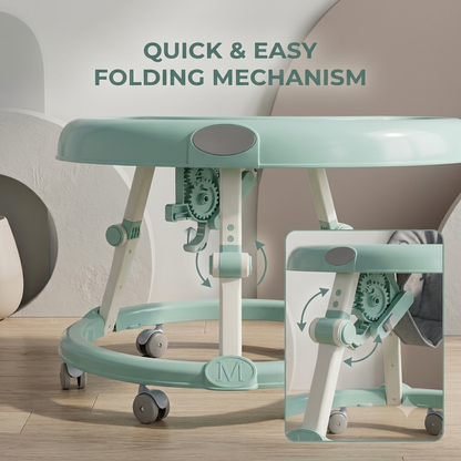 360° Rotating Baby Walker – Adjustable Infant Walker with Comfortable Seat