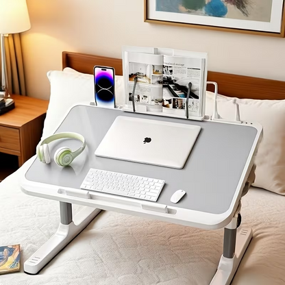 Portable Metal Laptop Bed Desk Adjustable Notebook Table